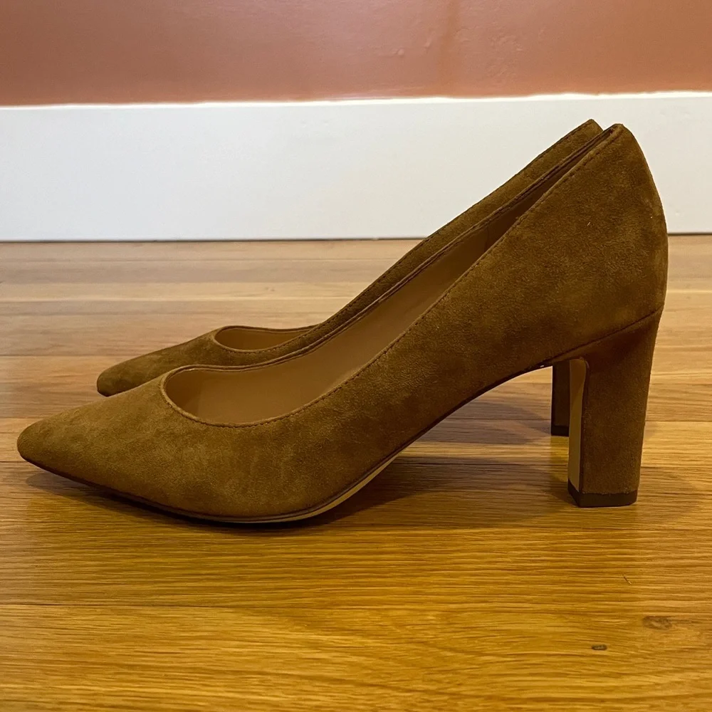 NWT Cole Haan Mylah Heel Pump (Color: spiced brown suede) Size 6 Women - Picture 5 of 14